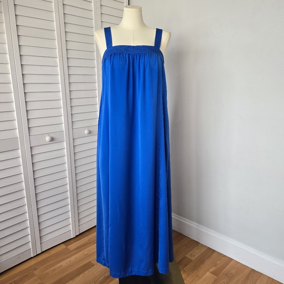 J.‎ Crew Square Neck Maxi Dress Women's 12 Minimalist Feminine Vacation Greece - Picture 1 of 15